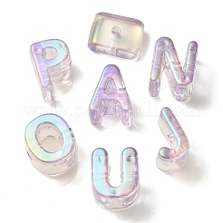 УФ-покрытие радужными переливающимися акриловыми бусинами&nbsp;OACR-C012-02E-1