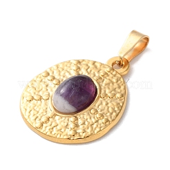 Подвески из натурального аметиста &nbsp;STAS-C120-11G-09