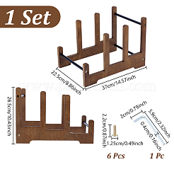 Деревянный органайзер для музыкальных пластинок&nbsp;ODIS-WH0043-181