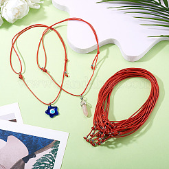 Воском ожерелья шнура полиэстер&nbsp;NJEW-TAC0022-01