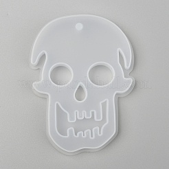 Хэллоуин поделки череп кулон силиконовые Молды для статуй&nbsp;LS-DIY-P006-41