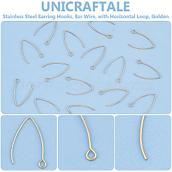 Ионное покрытие (ip) крючки для сережек из нержавеющей стали 304&nbsp;STAS-UN0058-95G