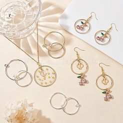 32 шт. 4 стиля сплава 2-петлевые соединители подвески&nbsp;FIND-CA0005-44