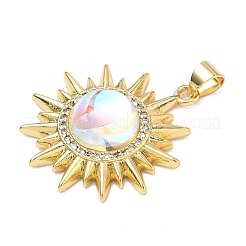 Латунные микро проложить кубического циркония подвески&nbsp;KK-P345-11G