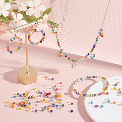 14 нить 14 цвета гальванические стеклянные бусины нити&nbsp;EGLA-GO0001-06