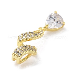 Латунные микро проложить кубического циркония подвески&nbsp;KK-F877-17G