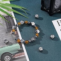 10 шт. бусины из нержавеющей стали марки 304&nbsp;STAS-UN0025-38