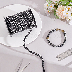 Круглый плетеный шнур из искусственной кожи длиной 10 м&nbsp;OCOR-WH0105-061D