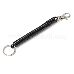 Пластиковый спиральный выдвижной пружинный брелок&nbsp;KEYC-B020-01