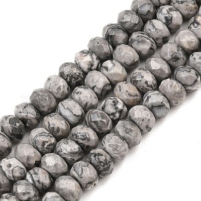 Натуральная карта каменные бусы пряди&nbsp;G-C259-A35-5x8mm-1