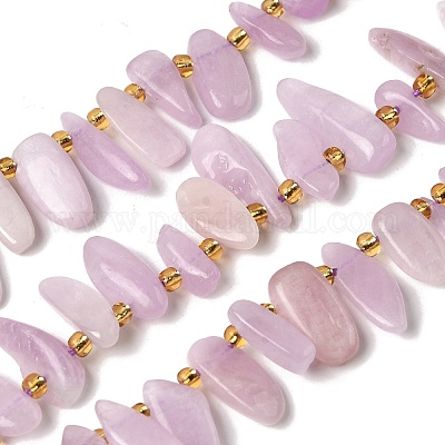 Природные кунцит бисер нитей&nbsp;G-P604-A26-01-1