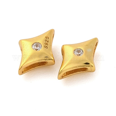 925 подвеска-слайдер из стерлингового серебра с микропаве из прозрачных кубических цирконий STER-P061-02A-G-1