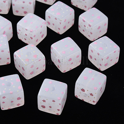 Окрашенные акриловые бусины &nbsp;MACR-S374-11C-03-1