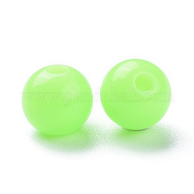 Флуоресцентные акриловые бусины&nbsp;MACR-R517-6mm-02-1