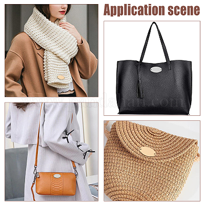 16 комплект 2-х цветных декоративных застежек из цинкового сплава для сумок&nbsp;FIND-WR0008-34-1