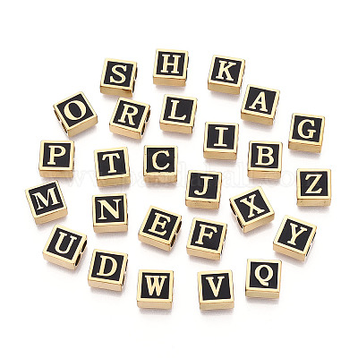 26 шт. 26 варианта квадратных распорных планок из нержавеющей стали 304 с черным эмалевым покрытием&nbsp;STAS-T073-58G-1