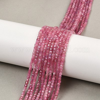 Натуральный розовый турмалин бисер нитей&nbsp;LS-G-H266-10-1