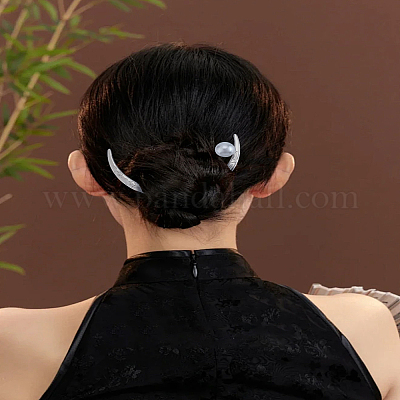 1 шт. заколки для волос из сплава&nbsp;OHAR-LP0002-03A-1