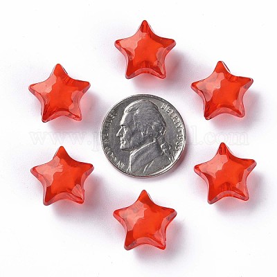 Прозрачные акриловые бусины TACR-S152-02A-712-1