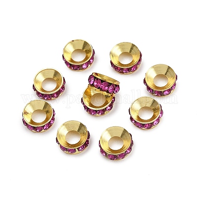 Латунные бусины разделители для поставки стразов&nbsp;RB-A020-9mm-24G-1