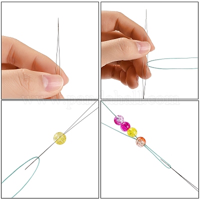 Железные складные иглы для больших глаз&nbsp;X-ES001Y-S-45mm-01-1