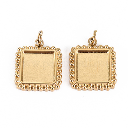 Ионное покрытие (ip) нержавеющая сталь 304 подвеска кабошон оправа STAS-S116-250G-1