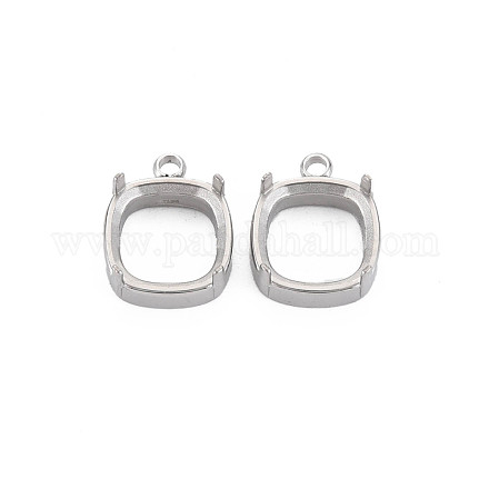 Подвеска-кабошон из не тускнеющей нержавеющей стали 304 STAS-N097-179P-1