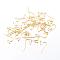 Iron Earring Hooks, Nickel Free, Golden, 19x13mm, 20 Gauge, Pin: 0.8mm