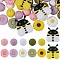 59pcs 12 Styles Silicone Beads, Mixed Color, 15~31x15~28x8.5~15mm, Hole: 2~3.5MM