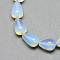 Opalite Bead Strands, Teardrop, 14~15x10mm, Hole: 1.5mm, about 28pcs/strand, 15.75 inch