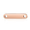 Ion Plating(IP) 304 Stainless Steel Links/Connectors, Oval, Rose Gold, 15x3x1.7mm, Hole: 1.4mm