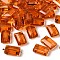 K9 Glass, Imitation Austrian Crystal Beads, Grade AAA, Faceted, Rectangle, Dark Orange, 10x15.5x7mm, Hole: 0.9~1mm