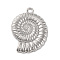 Ocean Theme 304 Stainless Steel Pendants, Stainless Steel Color, Conch, 30.5x22.5x3mm, Hole: 2.3mm