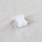 Plastic Thread Winding Boards, Floss Bobbins, for Cross Stitch Embroidery Thread Storage, White, 38x35mm