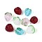 Glass Beads, Strawberry, Mixed Color, 14~16x14~15x13~14mm, Hole: 1.5~1.8mm