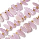 Природные кунцит бисер нитей&nbsp;G-P604-A26-01-2