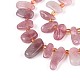 Природного розового кварца нитей бисера&nbsp;G-Z091-A34-3