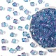 300 шт. двухцветные прозрачные акриловые бусины&nbsp;ACRP-YW0001-16H-1