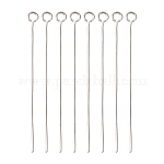 Фурнитура для ювелирных изделий из нержавеющей стали, устойчивая к потускнению, 40x0.6 мм, отверстие : 2 мм