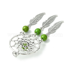 Синтетические бирюзовые окрашенные большие подвески&nbsp;PALLOY-JF02310-02