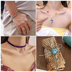 40м шнур из искусственной кожи 4 цветов&nbsp;AJEW-TA0002-29C