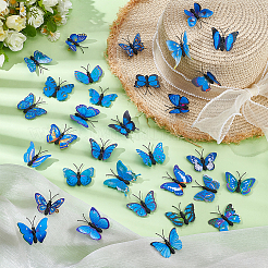 100 шт. искусственные бабочки из ПВХ&nbsp;AJEW-UN0002-45