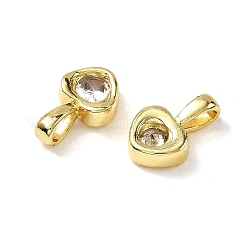 Сердце латунные микро проложить кубического циркония подвески&nbsp;KK-C134-08G