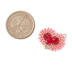 Стеклянные подвески из бисера&nbsp;PALLOY-MZ00388-02