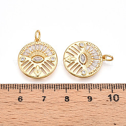 Латунные микро проложить кубического циркония подвески&nbsp;ZIRC-T016-21