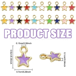 150 шт. подвески-звездочки из экологически чистого сплава с эмалью&nbsp;ENAM-YW0005-87