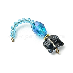 Фигурки кошек стеклянные звенья соединительные подвески&nbsp;PALLOY-JF03239