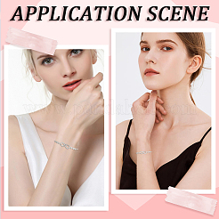 2шт. латунные браслеты-слайдеры с микропаве из кубического циркония&nbsp;BJEW-BBC0001-10