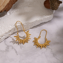 Винтажные серьги-кольца в европейском стиле из нержавеющей стали 304.&nbsp;KG5327-1