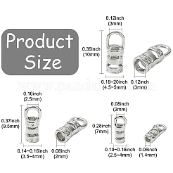 30шт. 3 стиля латунный наконечник шнура&nbsp;FIND-CJ0004-71